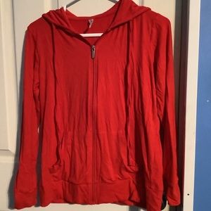 Activewear Sofra Red Hooded  Hoodie/Sweater Size S